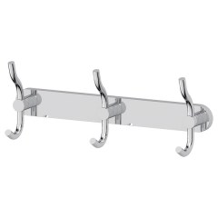 Планка с 3-мя крючками-вешалками ARTWELLE Harmonie 32 cm 320x119x77 мм хром Планка с 3-мя крючками-вешалками ARTWELLE Harmonie 32 cm 320x119x77 мм хром