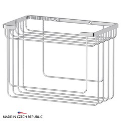 Полочка-решетка с крючком и держателем мочалок FBS Ryna 26 cm 283x192x151 мм хром Полочка-решетка с крючком и держателем мочалок FBS Ryna 26 cm 283x192x151 мм хром