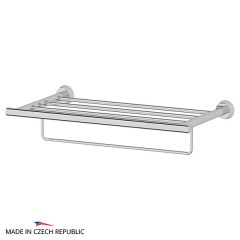 Полка для полотенец со штангой FBS Vizovice 50 cm 500x110x272 мм хром Полка для полотенец со штангой FBS Vizovice 50 cm 500x110x272 мм хром