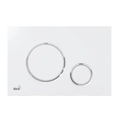 Клавиша для инсталляции ALCAPLAST Thin белая хром глянцевый M770 Клавиша для инсталляции ALCAPLAST Thin белая хром глянцевый M770