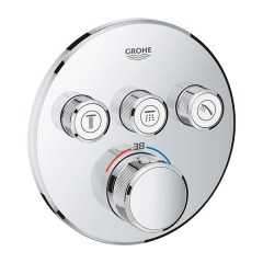 Смеситель термостатический встраиваемый GROHE Grohtherm SmartControl на 3 потребителя 29121000 Смеситель термостатический встраиваемый GROHE Grohtherm SmartControl на 3 потребителя 29121000