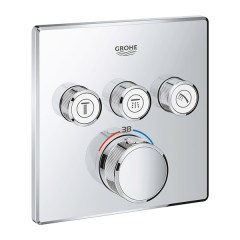 Смеситель термостатический встраиваемый GROHE Grohtherm SmartControl на 3 потребителя 29126000 Смеситель термостатический встраиваемый GROHE Grohtherm SmartControl на 3 потребителя 29126000