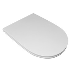 Крышка-сиденье KERASAN Aquatech Slim SoftClose белая/хром 379101 Крышка-сиденье KERASAN Aquatech Slim SoftClose белая/хром 379101