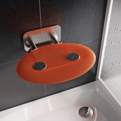 Сиденье складное универсальное для душа RAVAK OVO-P II-ORANGE B8F0000050 Сиденье складное универсальное для душа RAVAK OVO-P II-ORANGE B8F0000050