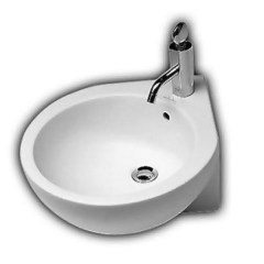 Раковина угловая HATRIA You and Me DX правая 460х460х230 мм Y0H701 Раковина угловая HATRIA You and Me DX правая 460х460х230 мм Y0H701
