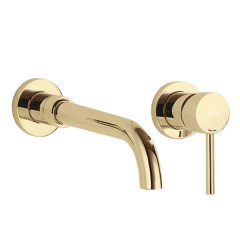 Смеситель для раковины встраиваемый REA Lungo long 185 мм Gold REA-B0370 Смеситель для раковины встраиваемый REA Lungo long 185 мм Gold REA-B0370