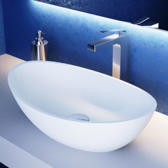 Раковина на столешницу SALINI Noemi S-Sense 560х340х150 мм глянцевая 1101103G Раковина на столешницу SALINI Noemi S-Sense 560х340х150 мм глянцевая 1101103G