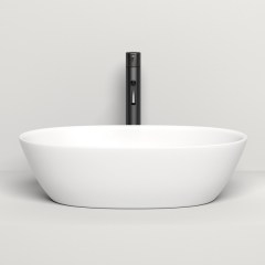 Раковина на столешницу SALINI Sofia S-Stone 555х330х150 мм белый матовый 1101206SM Раковина на столешницу SALINI Sofia S-Stone 555х330х150 мм белый матовый 1101206SM