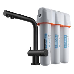 Комплект смеситель для кухни OMOIKIRI Nagano с фильтром Pure drop Lite-GB графит Комплект смеситель для кухни OMOIKIRI Nagano с фильтром Pure drop Lite-GB графит