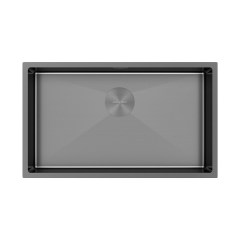 Мойка для кухни PAULMARK Next 74 UNI 440х740х200 мм вороненая сталь PM217444-GM Мойка для кухни PAULMARK Next 74 UNI 440х740х200 мм вороненая сталь PM217444-GM