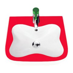 Мини-раковина детская LAUFEN Florakids 450х410х150 мм белая-красная 8.1503.1.062.104.1 Мини-раковина детская LAUFEN Florakids 450х410х150 мм белая-красная 8.1503.1.062.104.1