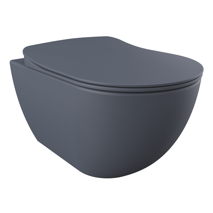 Унитаз-биде подвесной CREAVIT Free 510x357x350 базальт матовый FE320-00BM00E-0000 Унитаз-биде подвесной CREAVIT Free 510x357x350 базальт матовый FE320-00BM00E-0000