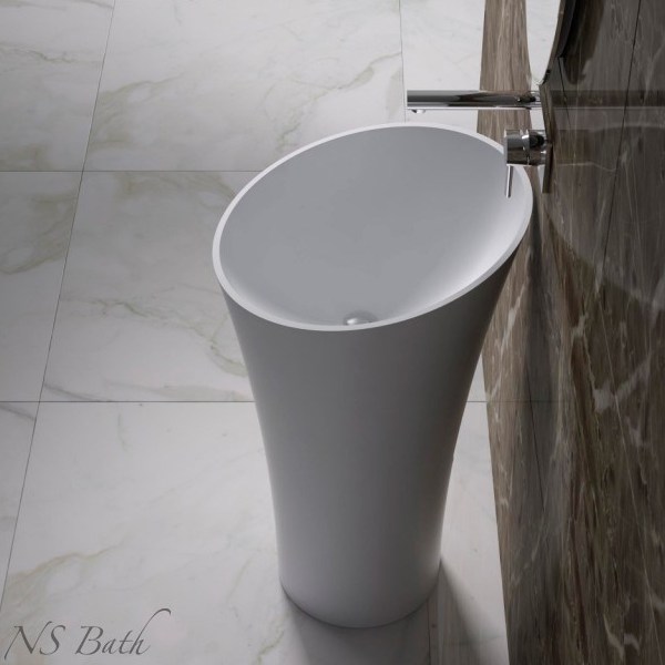 Раковина из искусственного камня напольная NS BATH 490x490x900 мм NSF-50000 Раковина из искусственного камня напольная NS BATH 490x490x900 мм NSF-50000