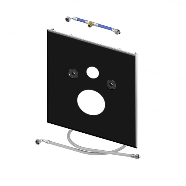 Панель нижняя TECElux для установки унитаза с крышкой-биде стекло черное 9650107 Панель нижняя TECElux для установки унитаза с крышкой-биде стекло черное 9650107