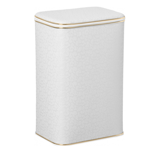 Корзина для белья CAMEYA Flower большая белая/золото FWG-B Корзина для белья CAMEYA Flower большая белая/золото FWG-B