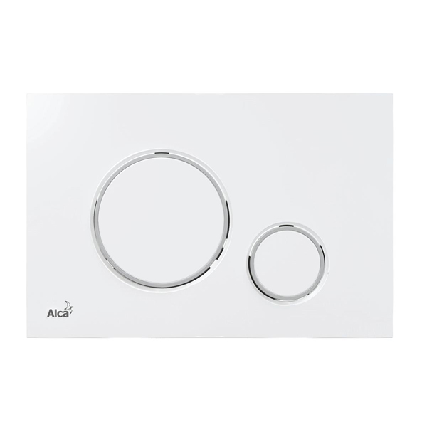 Клавиша для инсталляции ALCAPLAST Thin белая хром глянцевый M770 Клавиша для инсталляции ALCAPLAST Thin белая хром глянцевый M770