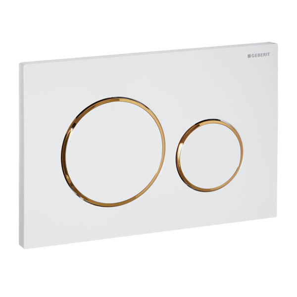 Клавиша для инсталляции GEBERIT Sigma 20 белая / золото 115.882.KK.1 Клавиша для инсталляции GEBERIT Sigma 20 белая / золото 115.882.KK.1