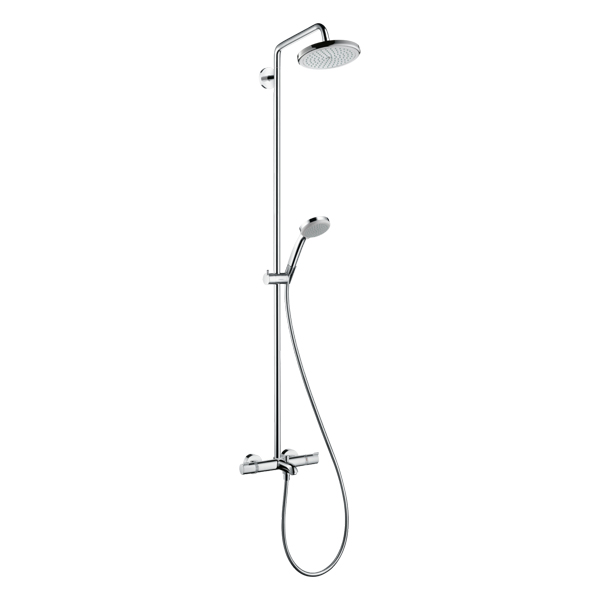 Душевая система HANSGROHE Croma Showerpipe 220 1jet 27223000 Душевая система HANSGROHE Croma Showerpipe 220 1jet 27223000