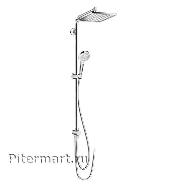 Душевая система HANSGROHE Crometta E Showerpipe 240 1jet EcoSmart Reno 27289000 Душевая система HANSGROHE Crometta E Showerpipe 240 1jet EcoSmart Reno 27289000