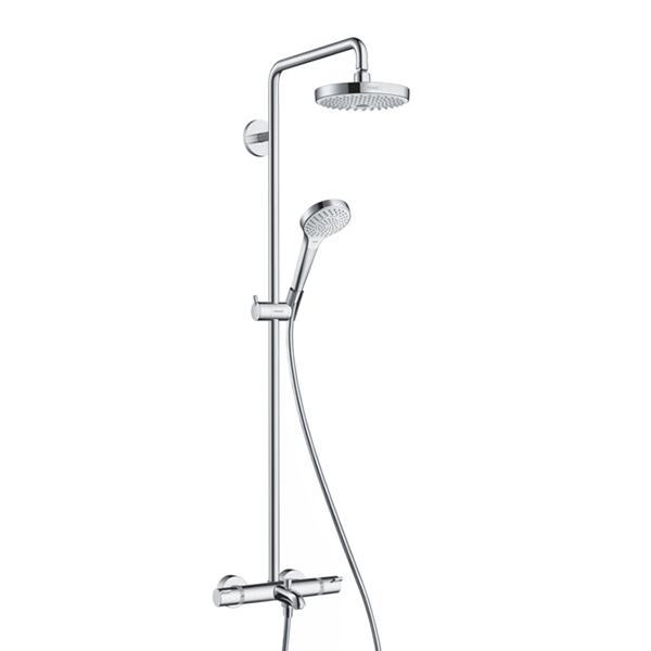 Душевая система HANSGROHE Croma Select S Showerpipe 180 2jet 27351400 Душевая система HANSGROHE Croma Select S Showerpipe 180 2jet 27351400
