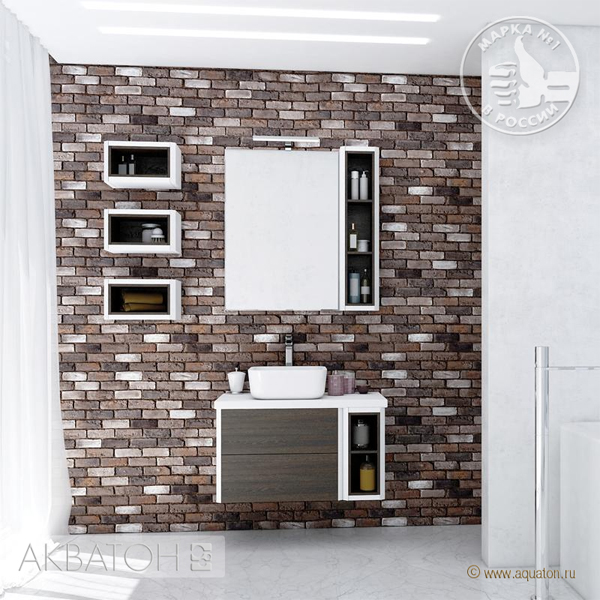 Комплект мебели АКВАТОН Брук 80 Дуб Феррара 1A201901BCDF0R Комплект мебели АКВАТОН Брук 80 Дуб Феррара 1A201901BCDF0R