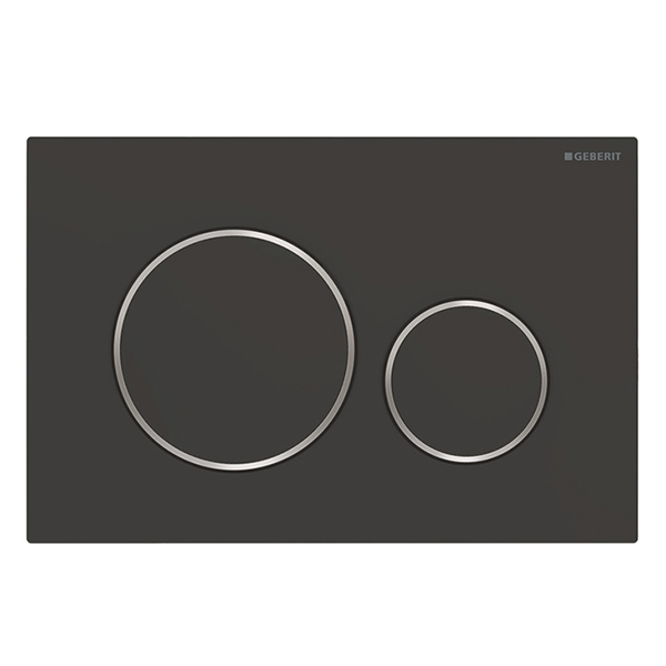 Клавиша для инсталляции GEBERIT Sigma 20 черный матовый/хром глянцевый 115.882.14.1 Клавиша для инсталляции GEBERIT Sigma 20 черный матовый/хром глянцевый 115.882.14.1