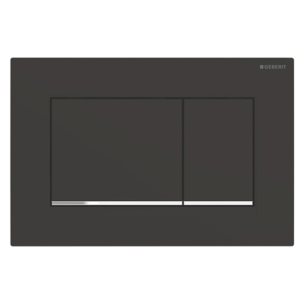 Клавиша для инсталляции GEBERIT Sigma 30 черный матовый/хром глянцевый 115.883.14.1 Клавиша для инсталляции GEBERIT Sigma 30 черный матовый/хром глянцевый 115.883.14.1