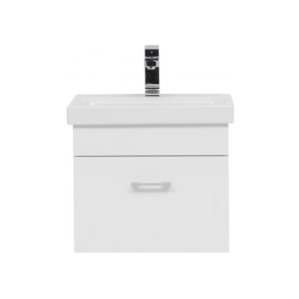 Тумба с раковиной AQUANET Нота 50 Moduo Slim 500х350х450 мм белый 00254064 Тумба с раковиной AQUANET Нота 50 Moduo Slim 500х350х450 мм белый 00254064