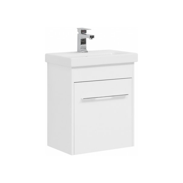 Тумба с раковиной AQUANET Августа 50 Moduo Slim 500х350х450 мм белый Тумба с раковиной AQUANET Августа 50 Moduo Slim 500х350х450 мм белый