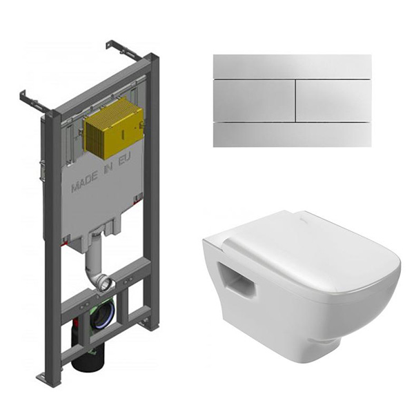 Инсталляция с подвесным унитазом JACOB DELAFON Struktura rimless E21741RU-00 Инсталляция с подвесным унитазом JACOB DELAFON Struktura rimless E21741RU-00