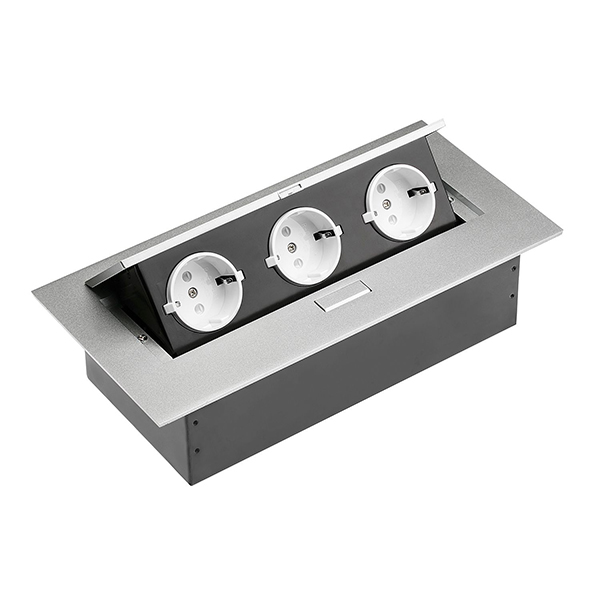 Розетка встраиваемая GTV алюминий AE-PB03GS-53 Розетка встраиваемая GTV алюминий AE-PB03GS-53