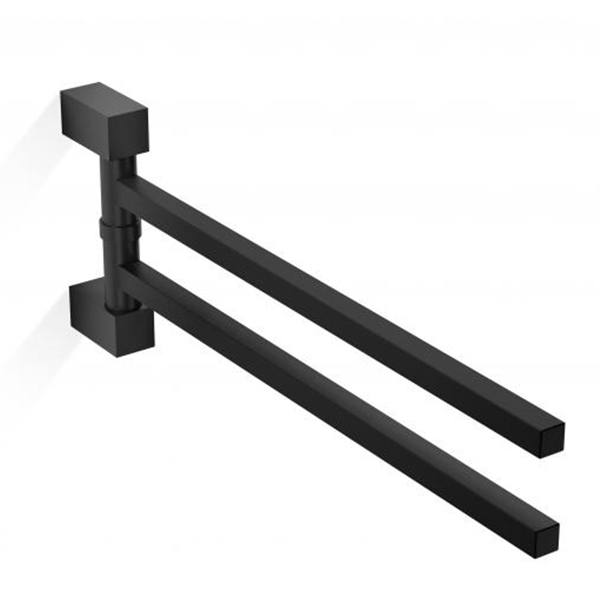 Полотенцедержатель двойной поворотный 398 мм DECOR WALTHER Corner HTH2 черный матовый Полотенцедержатель двойной поворотный 398 мм DECOR WALTHER Corner HTH2 черный матовый