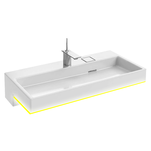 Раковина с подсветкой для мебели JACOB DELAFON Terrace 100 см EXC9112-00 Раковина с подсветкой для мебели JACOB DELAFON Terrace 100 см EXC9112-00