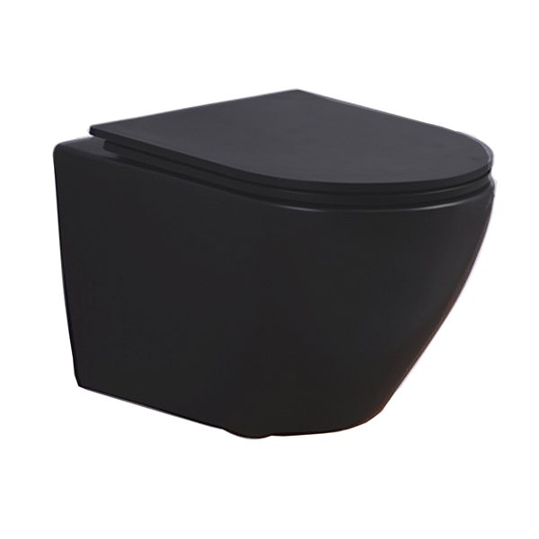 Унитаз подвесной безободковый ESBANO Azalea Matt Black 480x360x360 мм Унитаз подвесной безободковый ESBANO Azalea Matt Black 480x360x360 мм