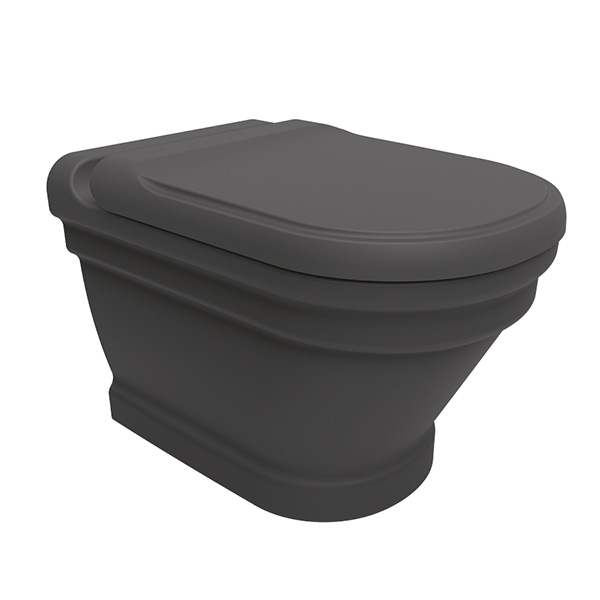 Унитаз подвесной CREAVIT Antik 531x355x330 антрацит матовый AN320-11AM00E-0000 Унитаз подвесной CREAVIT Antik 531x355x330 антрацит матовый AN320-11AM00E-0000