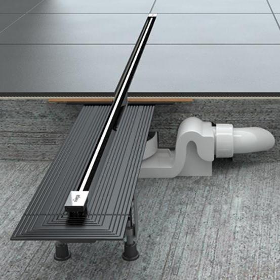 Дренажный канал VIEGA Advantix Vario 300 - 1200 мм с решеткой SR2 полированная сталь 704353 Дренажный канал VIEGA Advantix Vario 300 - 1200 мм с решеткой SR2 полированная сталь 704353