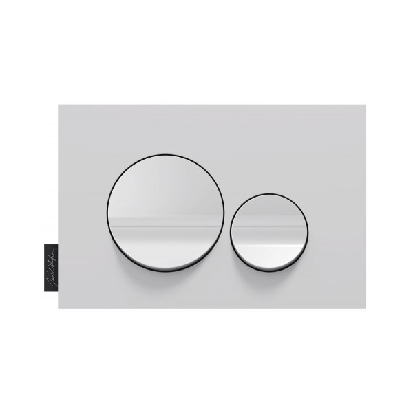 Клавиша для инсталляции Jacob Delafon белый матовый/белый глянцевый E20859-00-MWH Клавиша для инсталляции Jacob Delafon белый матовый/белый глянцевый E20859-00-MWH