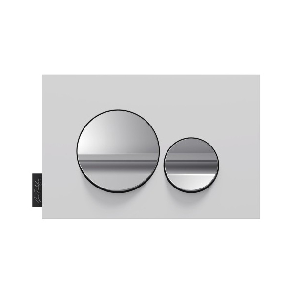 Клавиша для инсталляции Jacob Delafon белый матовый/хром глянцевый E20859-CP-MWH Клавиша для инсталляции Jacob Delafon белый матовый/хром глянцевый E20859-CP-MWH