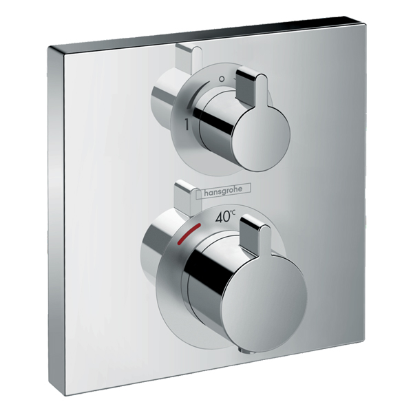 Смеситель термостатический для ванны HANSGROHE Ecostat Square 15714000 Смеситель термостатический для ванны HANSGROHE Ecostat Square 15714000