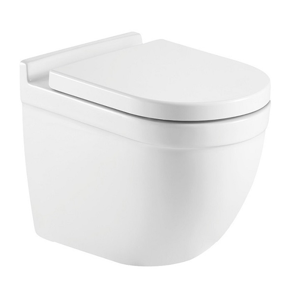 Унитаз подвесной безободковый CERAMALUX SoftClose 360х520х410 мм цвет белый 2198GW Унитаз подвесной безободковый CERAMALUX SoftClose 360х520х410 мм цвет белый 2198GW