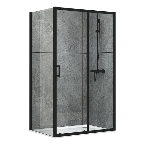 Душевой уголок ABBER Schwarzer Diamant 1100x1000x1900 мм черный AG30110B5-S100B5 Душевой уголок ABBER Schwarzer Diamant 1100x1000x1900 мм черный AG30110B5-S100B5