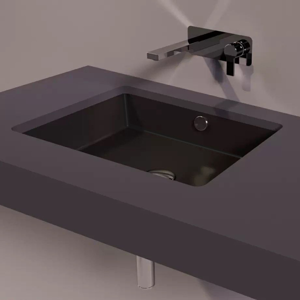 Раковина встраиваемая снизу SIMAS Agile 480x370x138 мм черная матовая S59 Раковина встраиваемая снизу SIMAS Agile 480x370x138 мм черная матовая S59