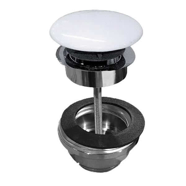 Донный клапан для раковин KERASAN белый 923301 Донный клапан для раковин KERASAN белый 923301