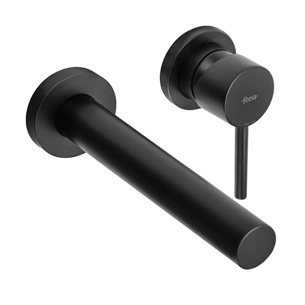 Смеситель для раковины встраиваемый REA Tess 170 мм черный матовый REA-B0412 Смеситель для раковины встраиваемый REA Tess 170 мм черный матовый REA-B0412