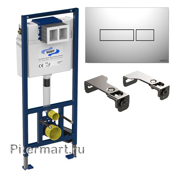 Инсталляция для унитаза SANIT Ineo Plus 450 с клавишей 90.506.81..S003 Инсталляция для унитаза SANIT Ineo Plus 450 с клавишей 90.506.81..S003