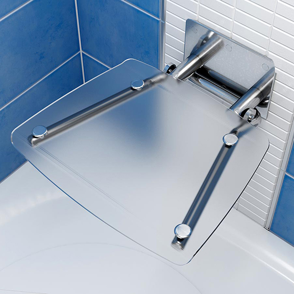 Сиденье складное универсальное для душа RAVAK OVO-B II-CLEAR B8F0000051 Сиденье складное универсальное для душа RAVAK OVO-B II-CLEAR B8F0000051