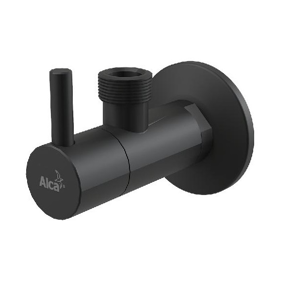 Угловой вентиль с фильтром ALCAPLAST 1/2 х 1/2 черный-матовый ARV003-BLACK Угловой вентиль с фильтром ALCAPLAST 1/2 х 1/2 черный-матовый ARV003-BLACK