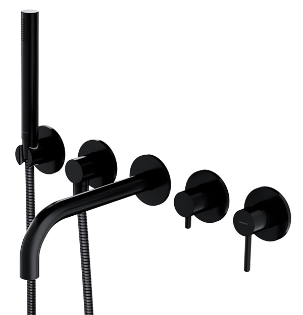 Смеситель для ванны скрытого монтажа OMNIRES Y черный матовый Y1237/1BL Смеситель для ванны скрытого монтажа OMNIRES Y черный матовый Y1237/1BL