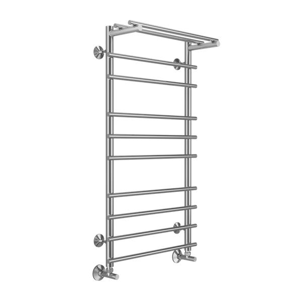 Полотенцесушитель водяной TERMINUS Ватра с полкой 500x1000 мм Полотенцесушитель водяной TERMINUS Ватра с полкой 500x1000 мм