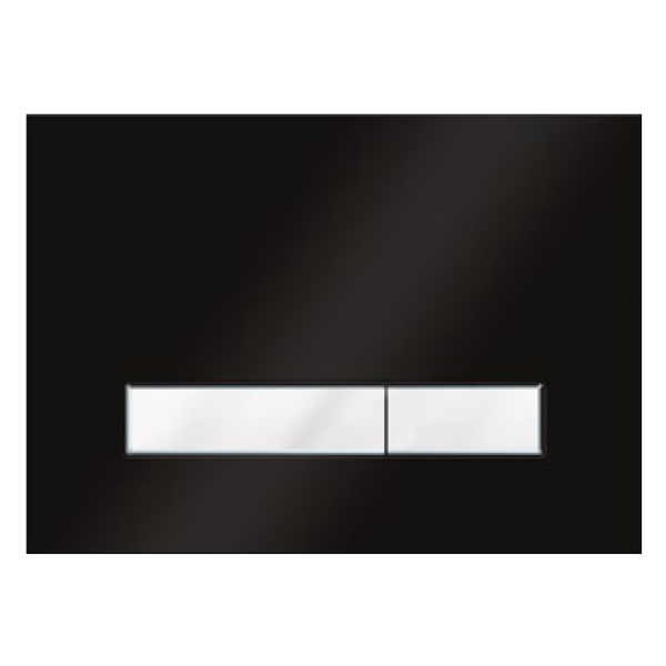 Клавиша для инсталляции KK-POL Vitrum Grande V1 стекло черный/белый Клавиша для инсталляции KK-POL Vitrum Grande V1 стекло черный/белый